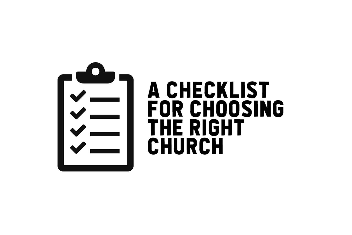How do I find a good church?