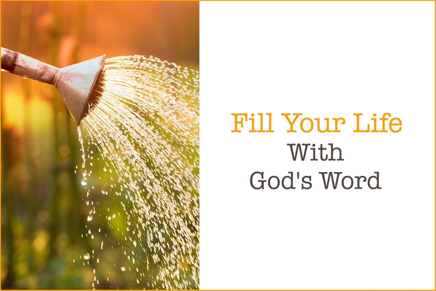 Fill Your Life with God's Word