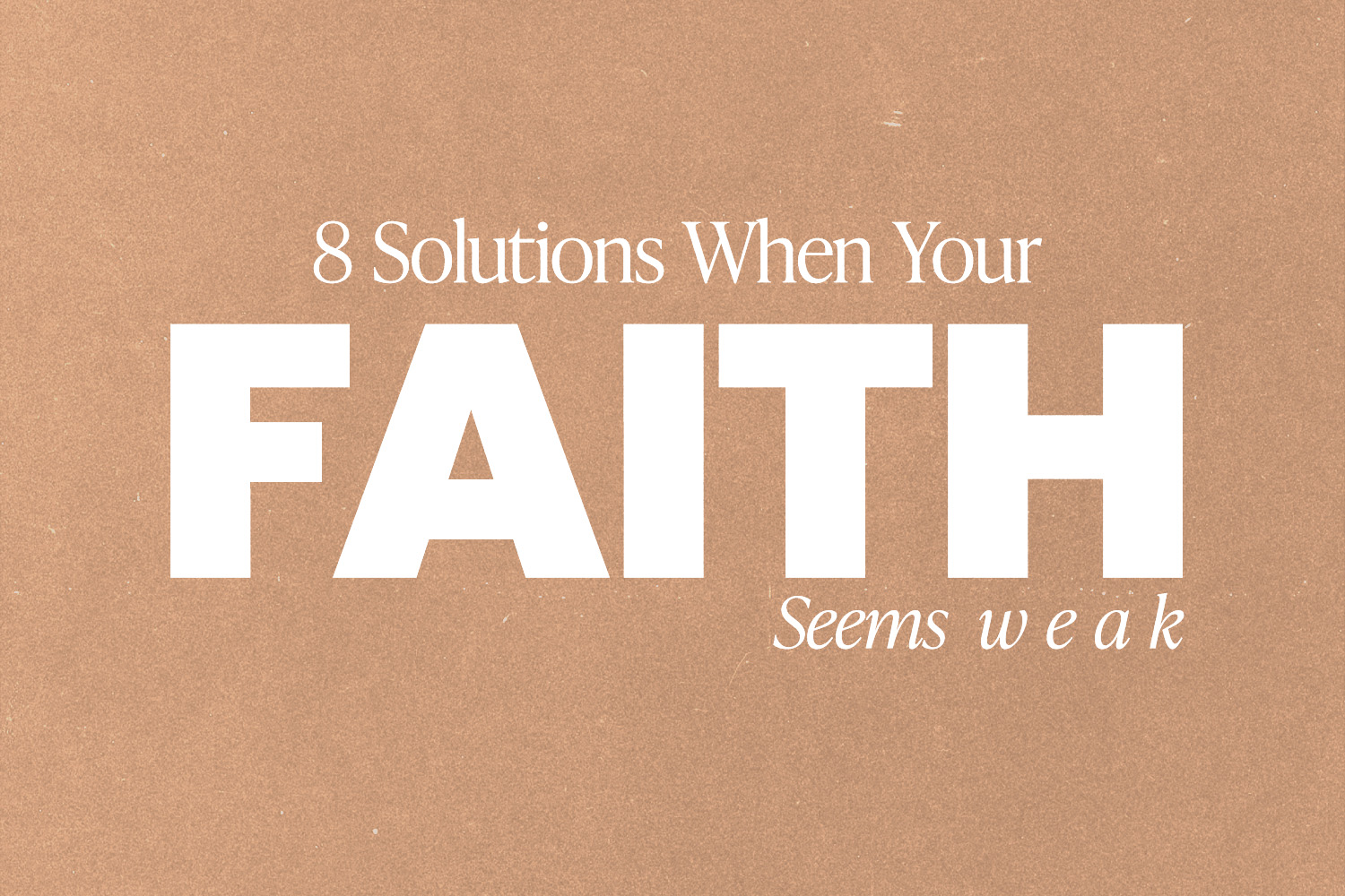 Title of the article on a sandy brown background