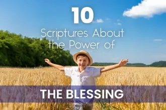 Boy running through a field